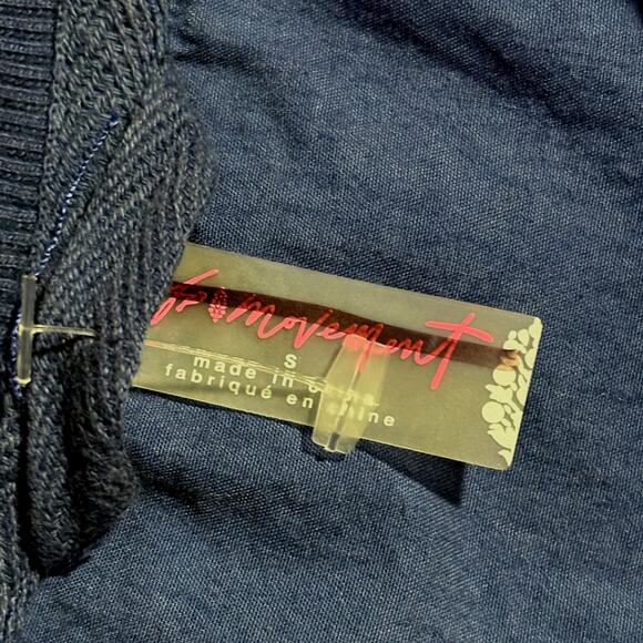 Free People Movement GO WEST Utility Cargo Wide Leg Jumpsuit Onesie S NWOT $128 - Picture 4 of 6